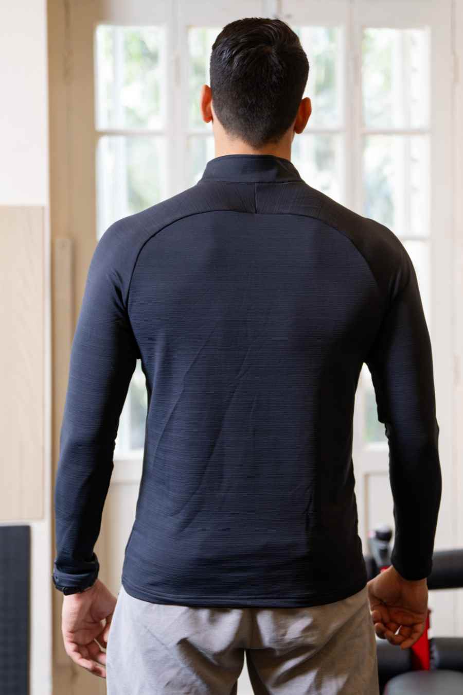 The Train Essential Long Sleeve Training Tee - Charcoal Grey