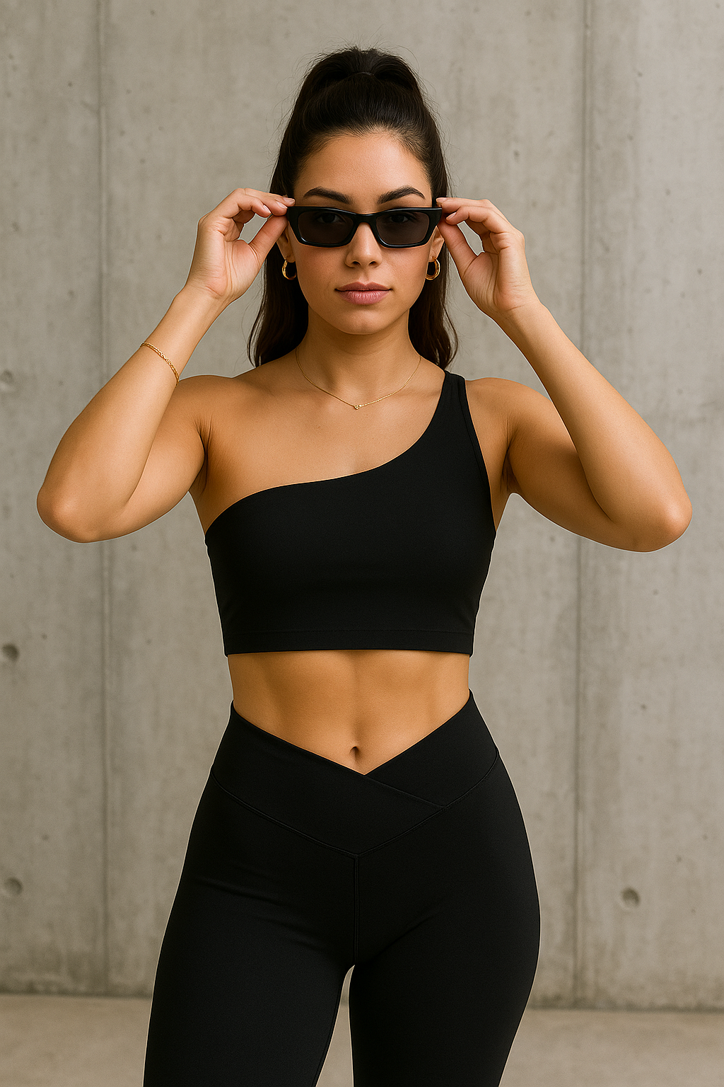 Ariel Crop Top - Midnight Black